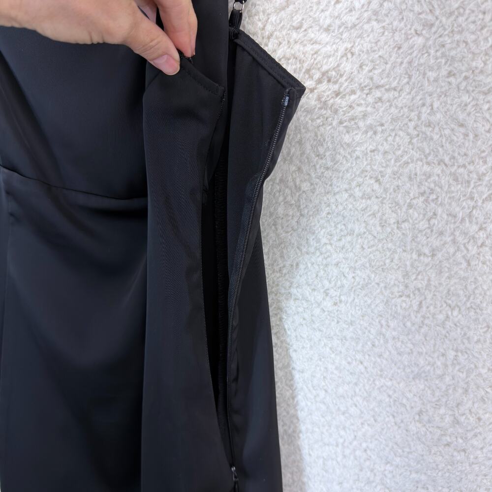 Forever21 Black S Mini Dress Spaghetti Adjustable Straps Square Neck Classic 90s - Picture 4 of 9